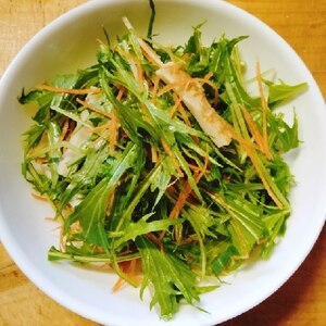 【スパークリングに合う】水菜とちくわの和風サラダ